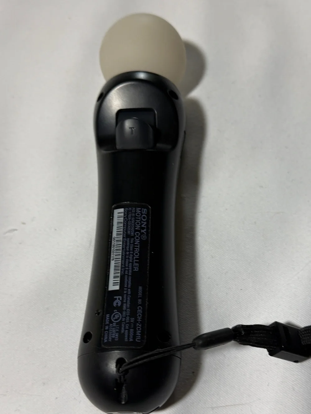 Sony Motion Controller – Black with White Sensor Globe